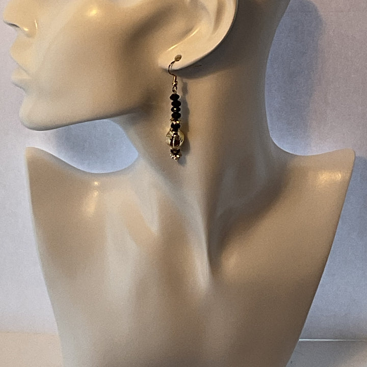 Earrings Textured Gold