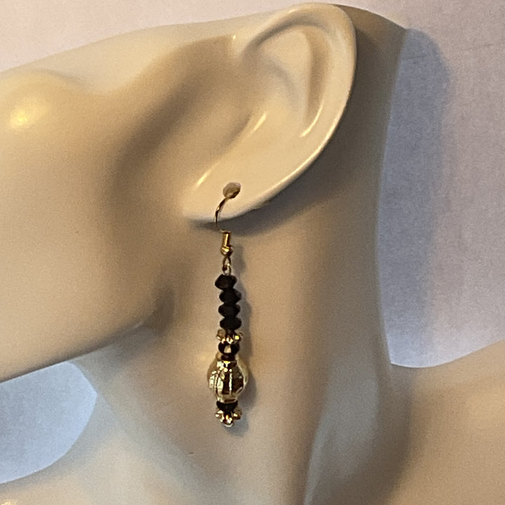 Earrings Textured Gold