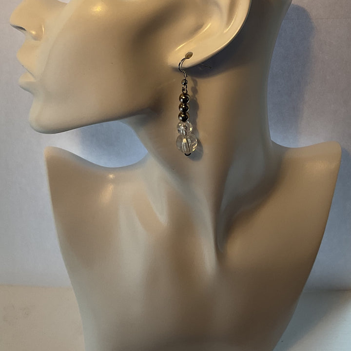 Silver Crystal Earrings