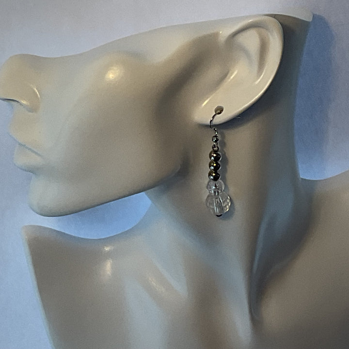 Silver Crystal Earrings
