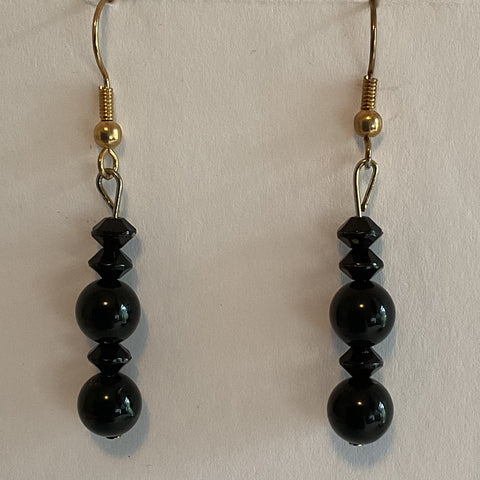 Onyx Elegance Earrings