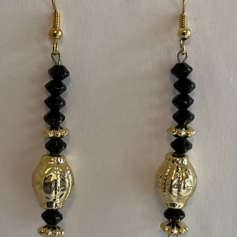 Earrings Textured Gold