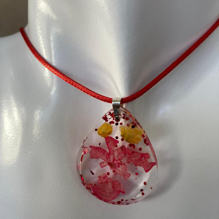 Necklace with Dried Flower